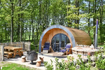 Luxury Camping Pods for Glamping Holidays in Yorkshire: Catgill Farm