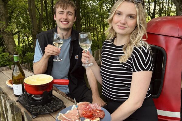 Wine & Fondue Experience in the Swiss Ski Station at Catgill Farm
