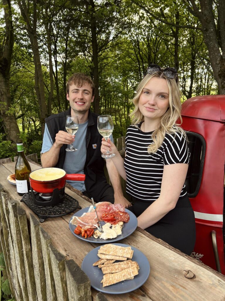 Wine & Fondue Experience in the Swiss Ski Station at Catgill Farm